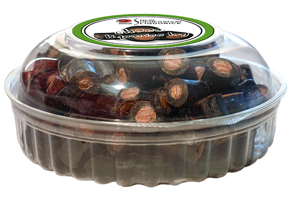 chocolate liquorice logs, boutique liquorice from New Generation Liquorice